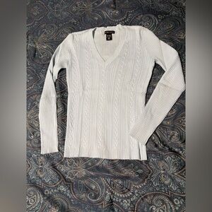 Pale Blue V-Neck Sweater